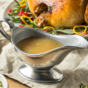 Thanksgiving dinner turkey gravy