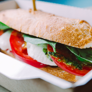 Balsamic Vinegar Caprese Crostini